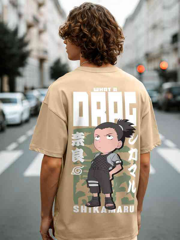 Dark Anime Print Tee — Black