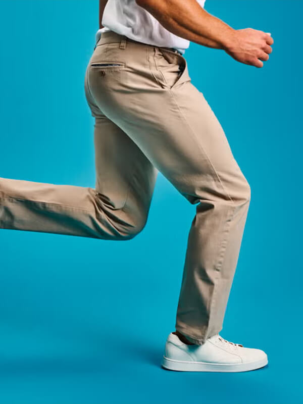 Slim Chino Pants — Tan